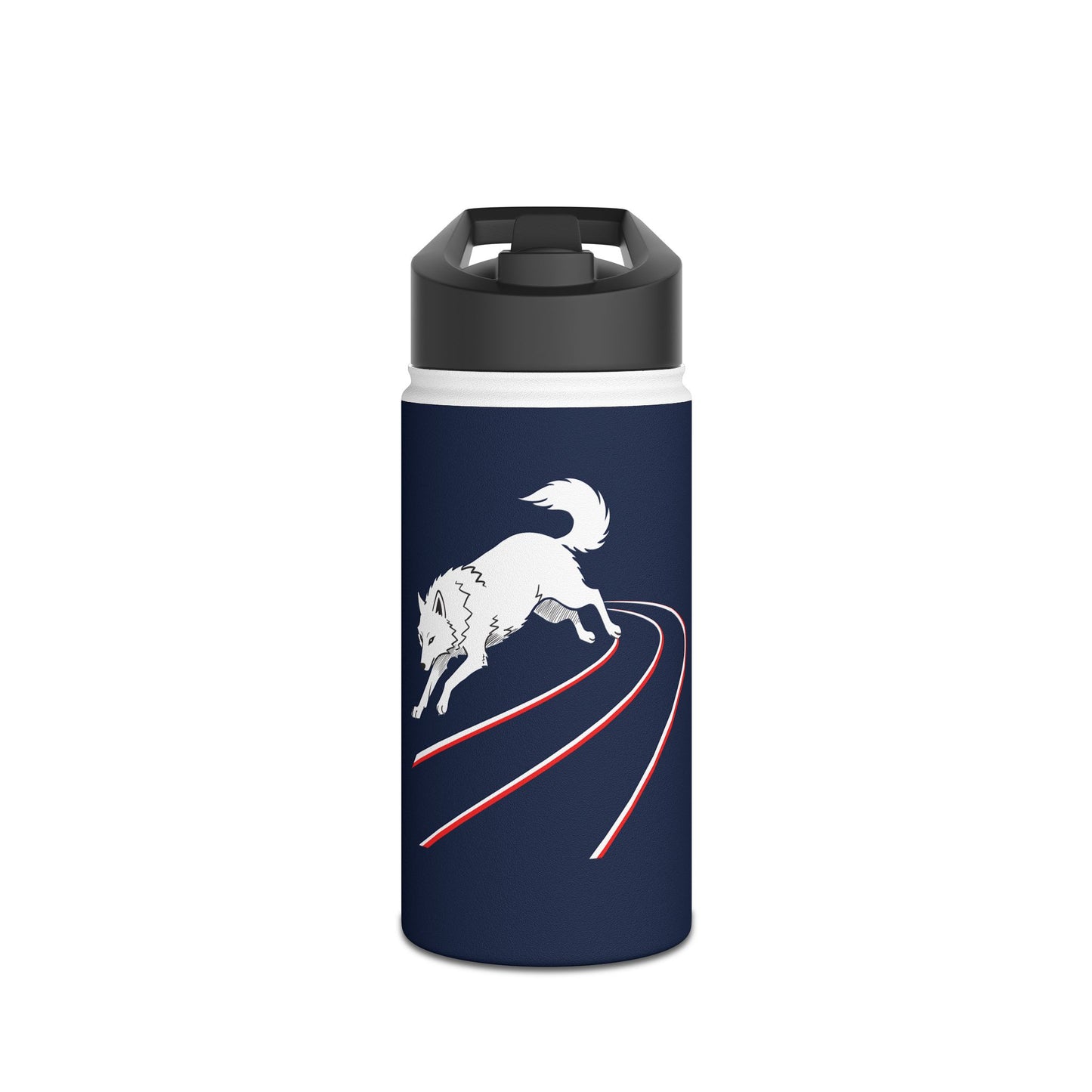 Straw Bottle - RUN Navy - Personalized