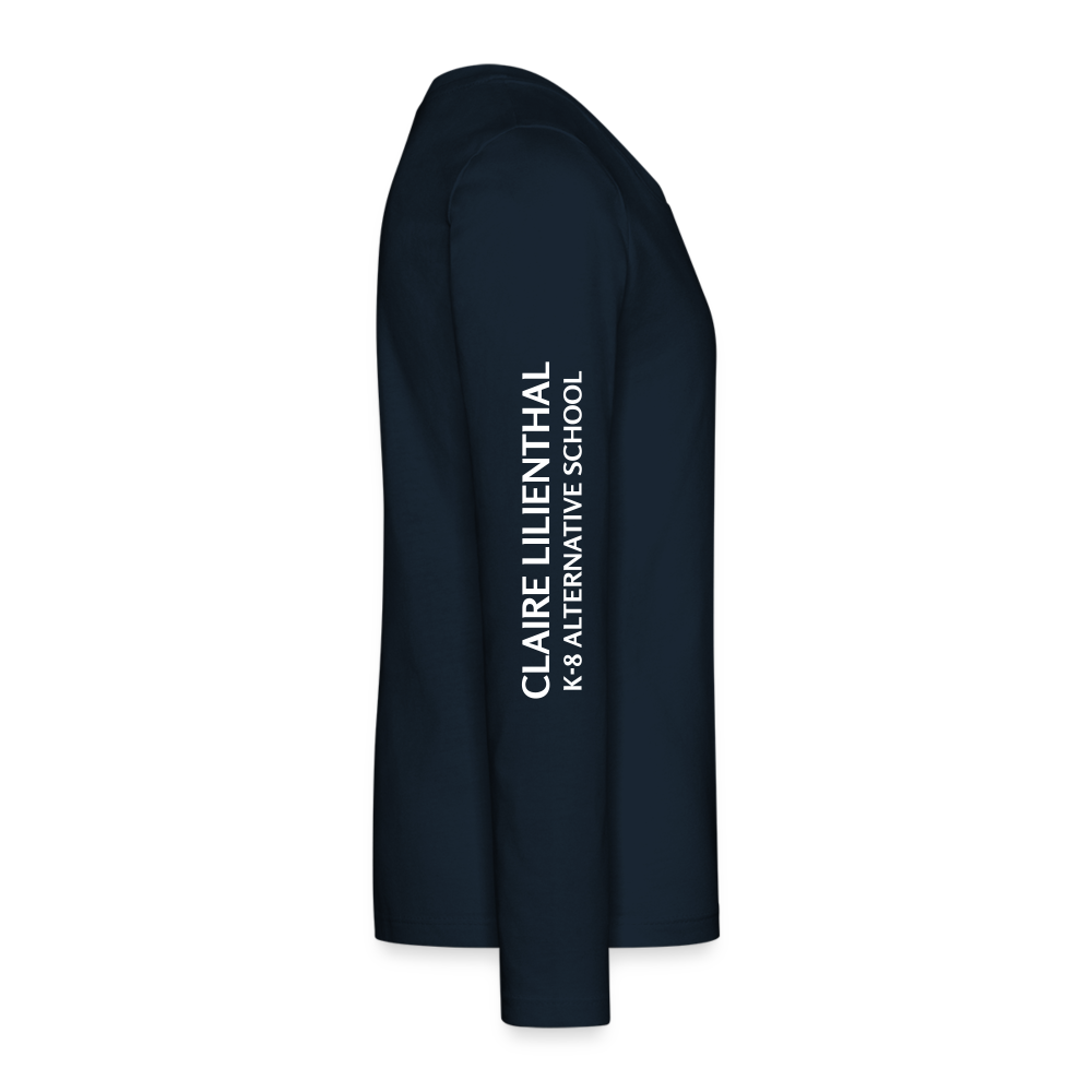 Kids Long-sleeve Shirt - CL Navy 💙 Heart - deep navy
