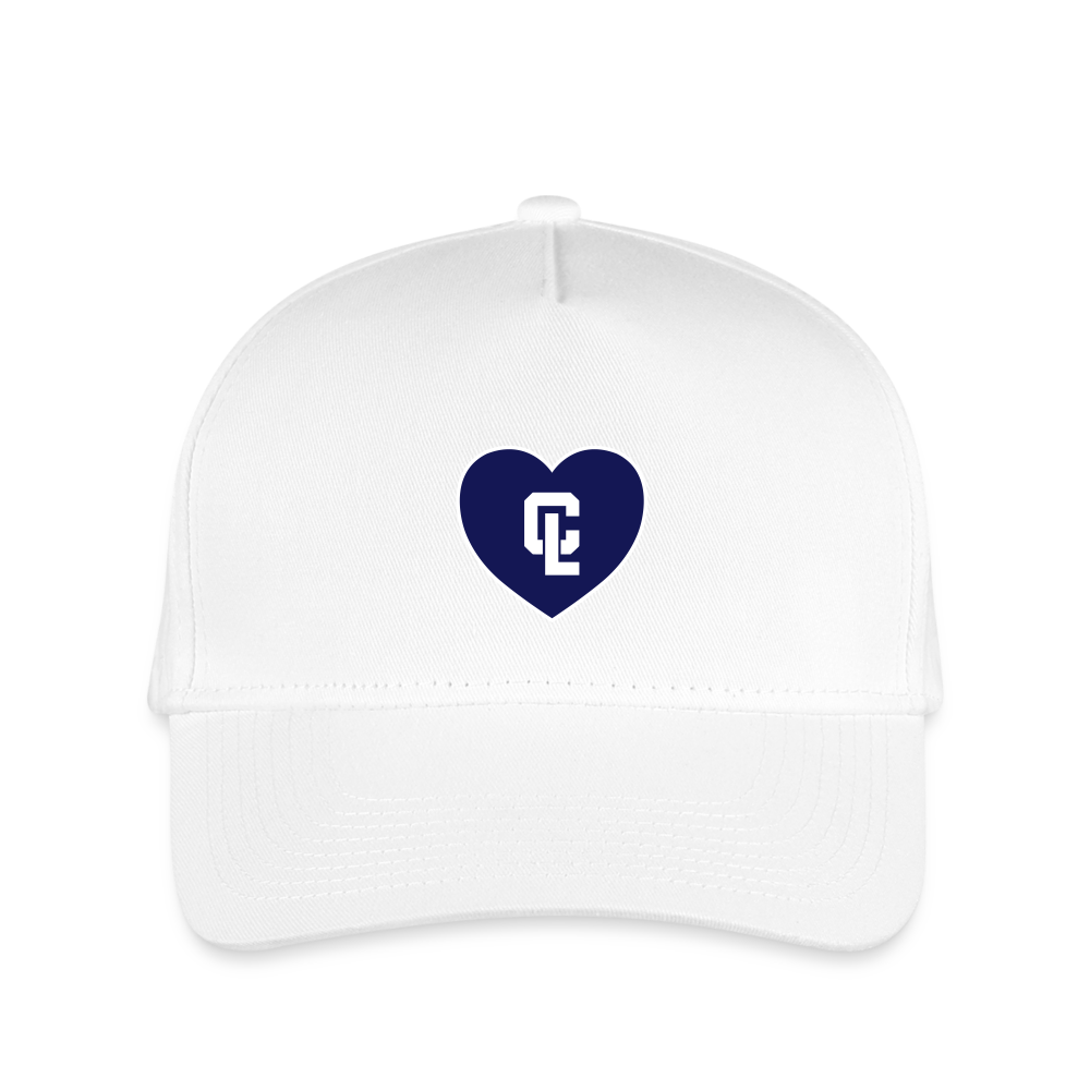 Kids Hat - CL White 💙 Heart - white