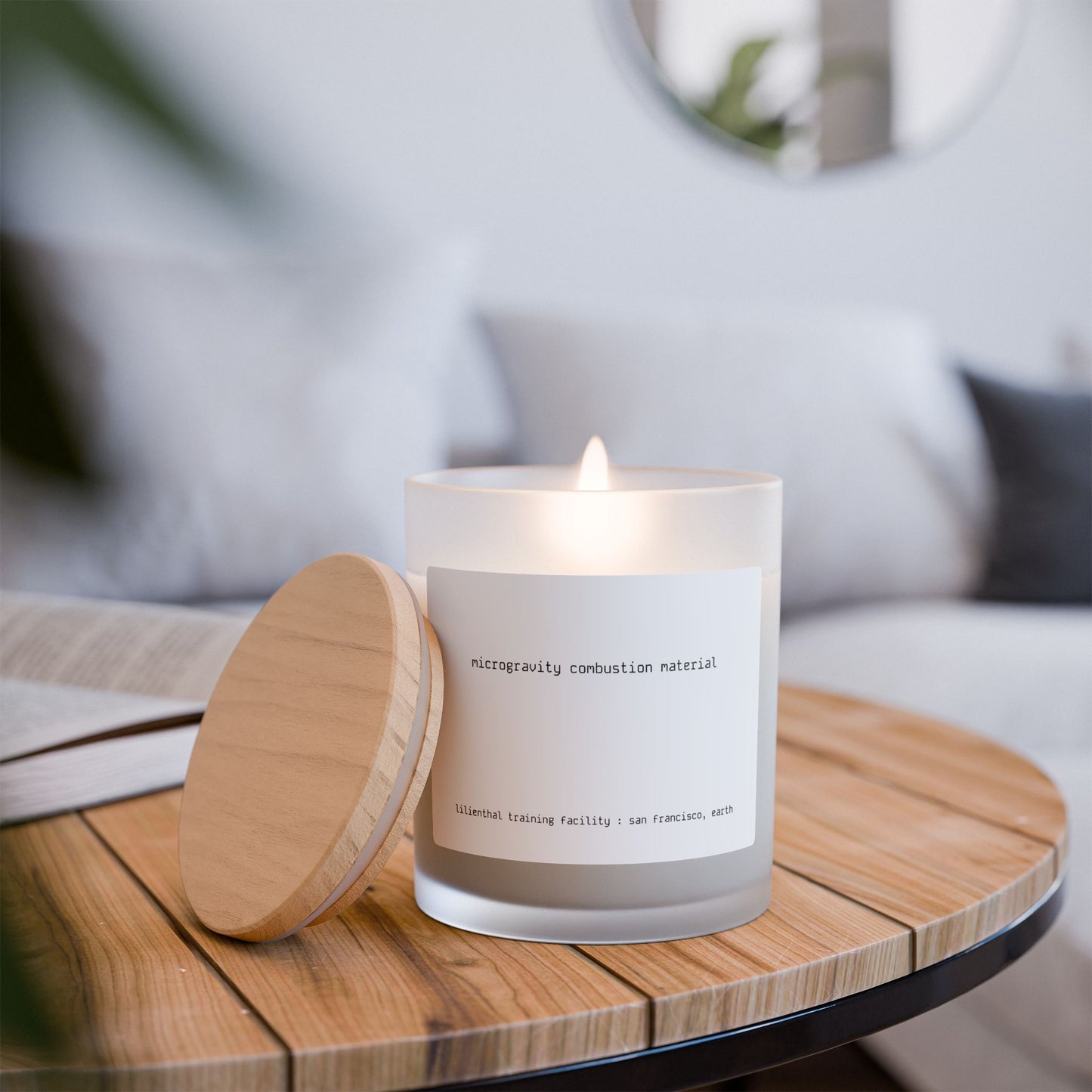 Frosted Glass Candle