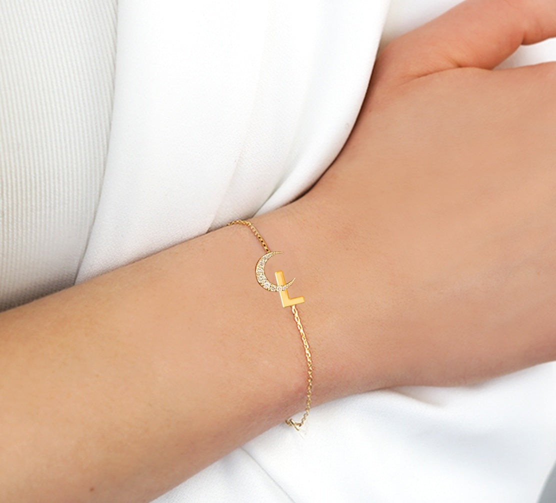 Interstellar Bracelet - ☾L Gold