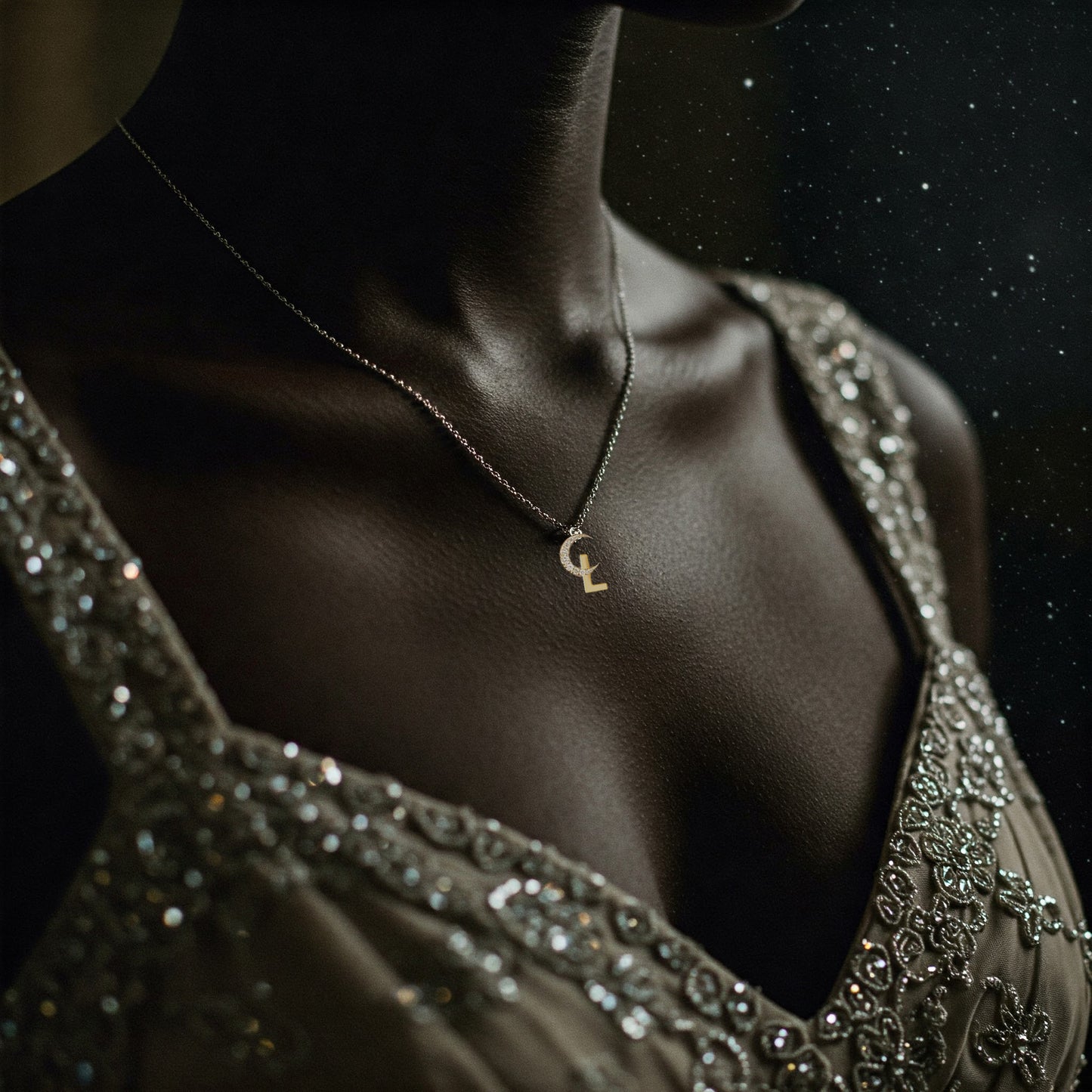 Interstellar Necklace - ☾L Gold