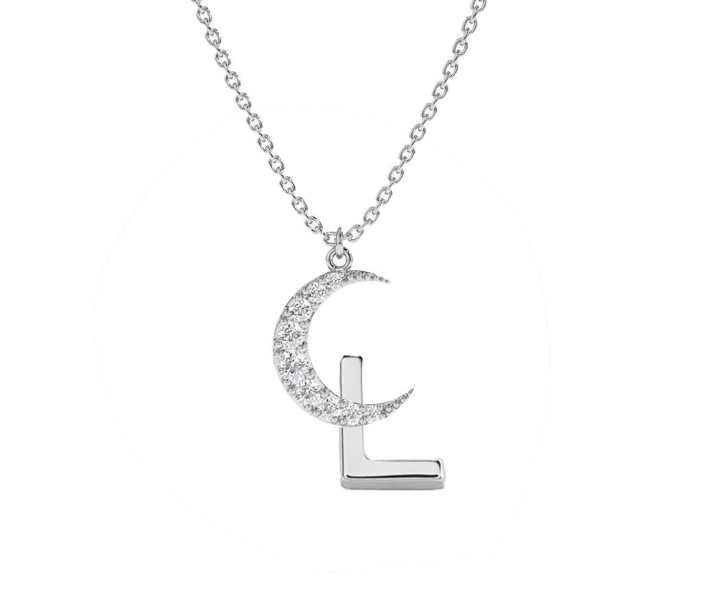 Interstellar Necklace - ☾L White Gold