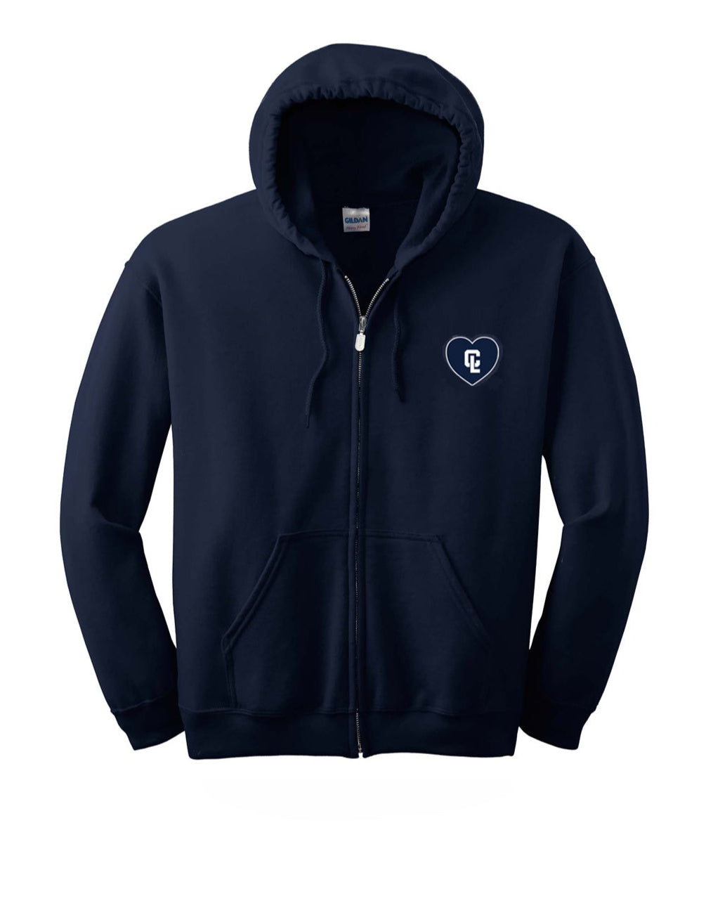 Adult Full-zip Hoodie - CL Navy 💙 Heart