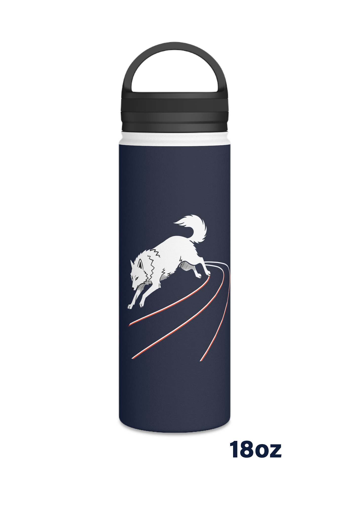 Water Bottle - RUN Navy - Personalized