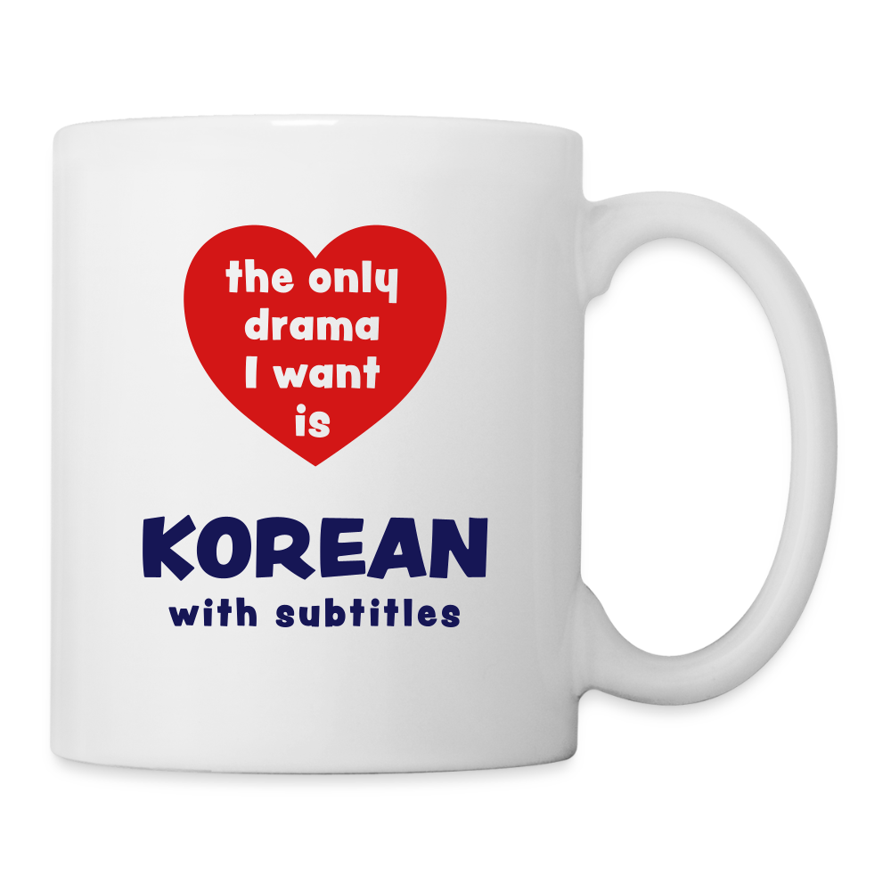 Mug - K-drama White - white