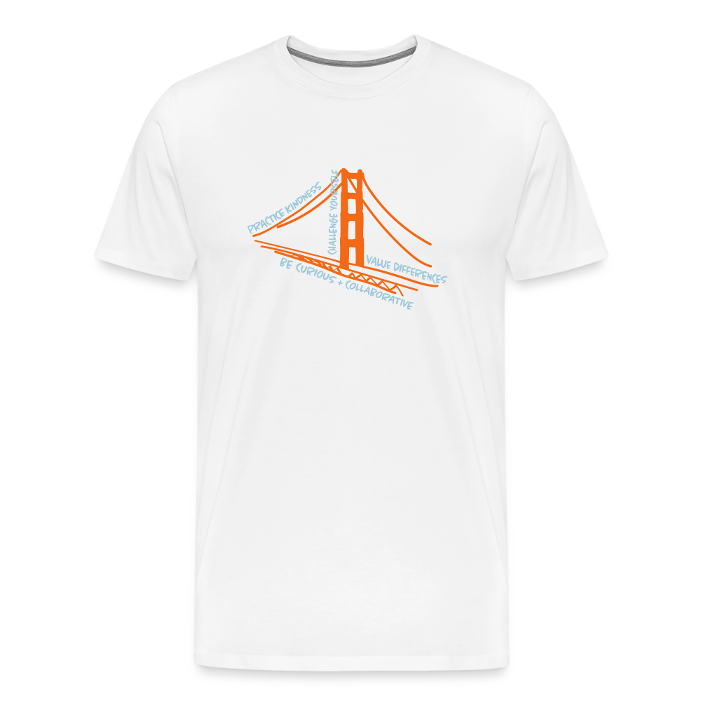Mens T-shirt - VALUES White - white