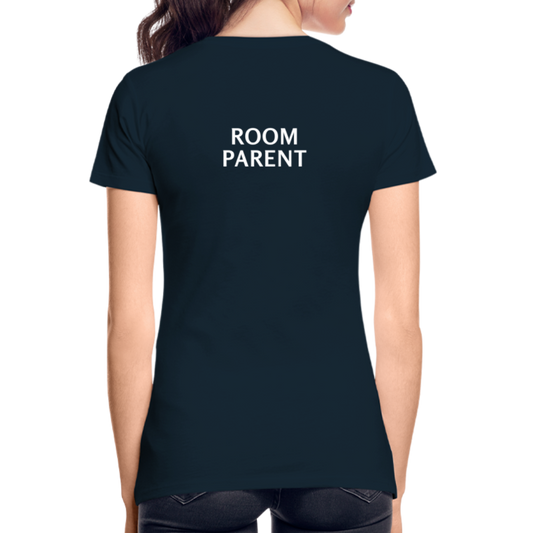 Womens Organic T-Shirt - CL Navy - Room Parent - deep navy