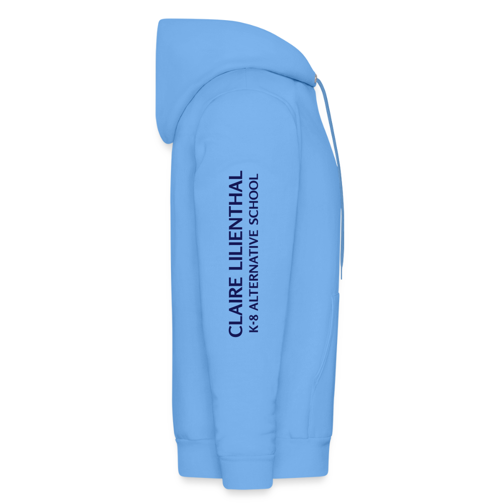 Adult Hooded Sweatshirt - Hangeul Sky - carolina blue