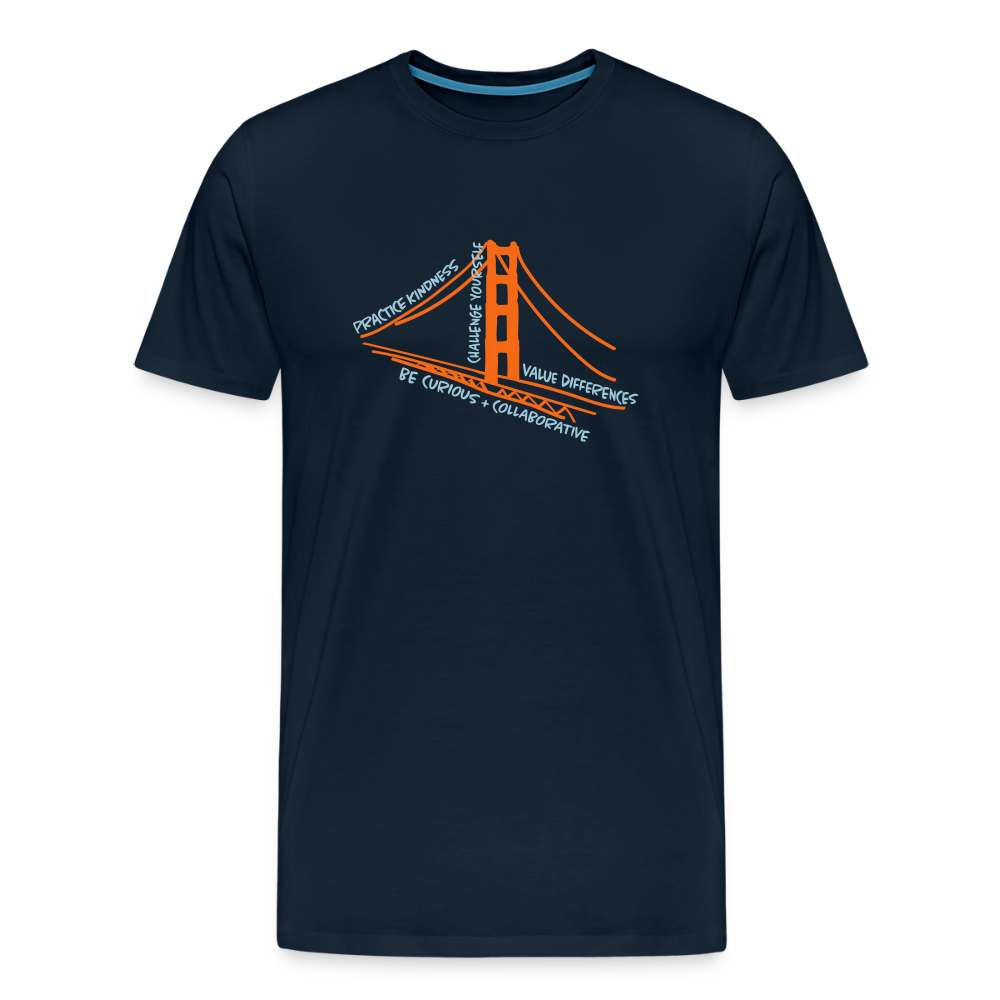 Mens T-shirt - VALUES Navy - deep navy