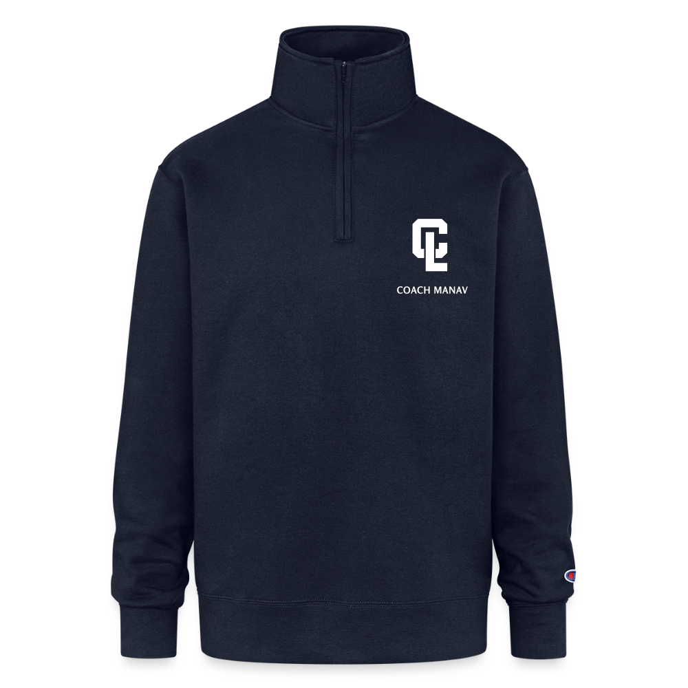 Adult Quarter-zip Fleece - CL Navy - Coach Manav - navy