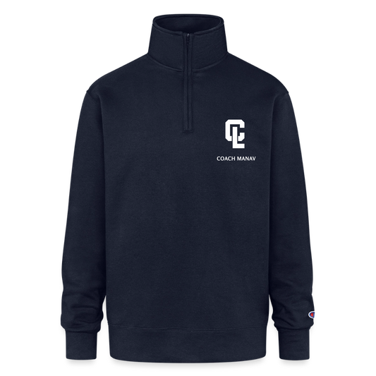Adult Quarter-zip Fleece - CL Navy - Coach Manav - navy