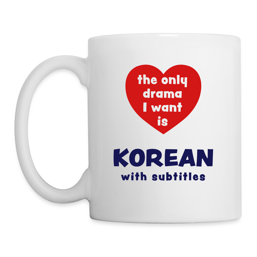 Mug - K-drama White - white