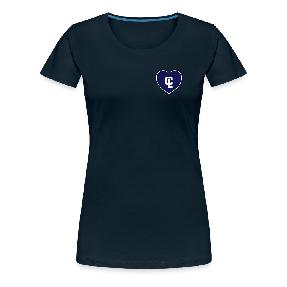 Womens T-shirt - CL Navy 💙 Heart - deep navy