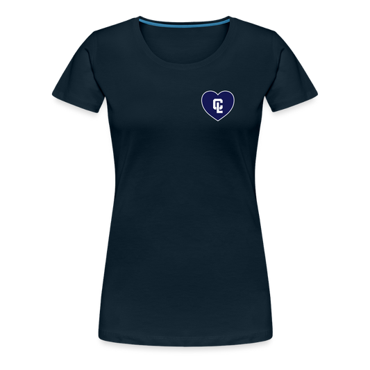 Womens T-shirt - CL Navy 💙 Heart - deep navy