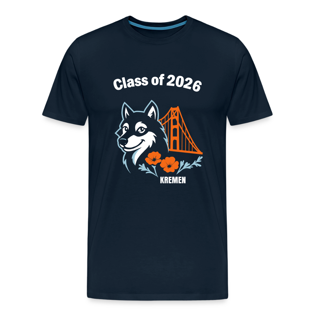 Adult T-shirt - Class of 2026 - KREMEN - deep navy