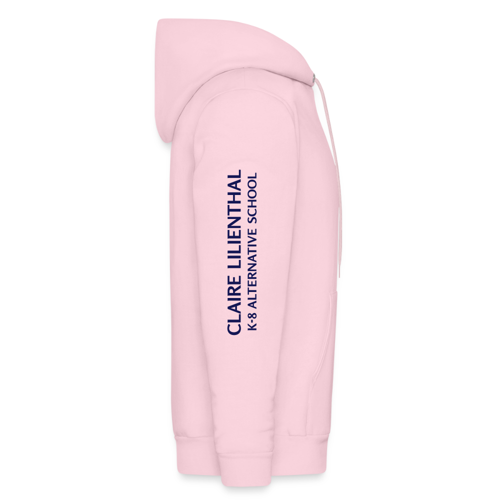 Adult Hooded Sweatshirt - Hangeul Pink - pale pink