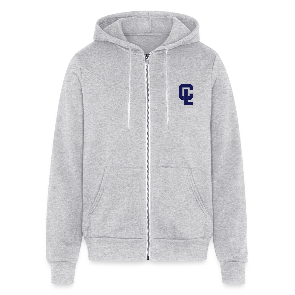 Unisex Full-zip Hoodie - CL Gray - Coach Kevin - heather gray