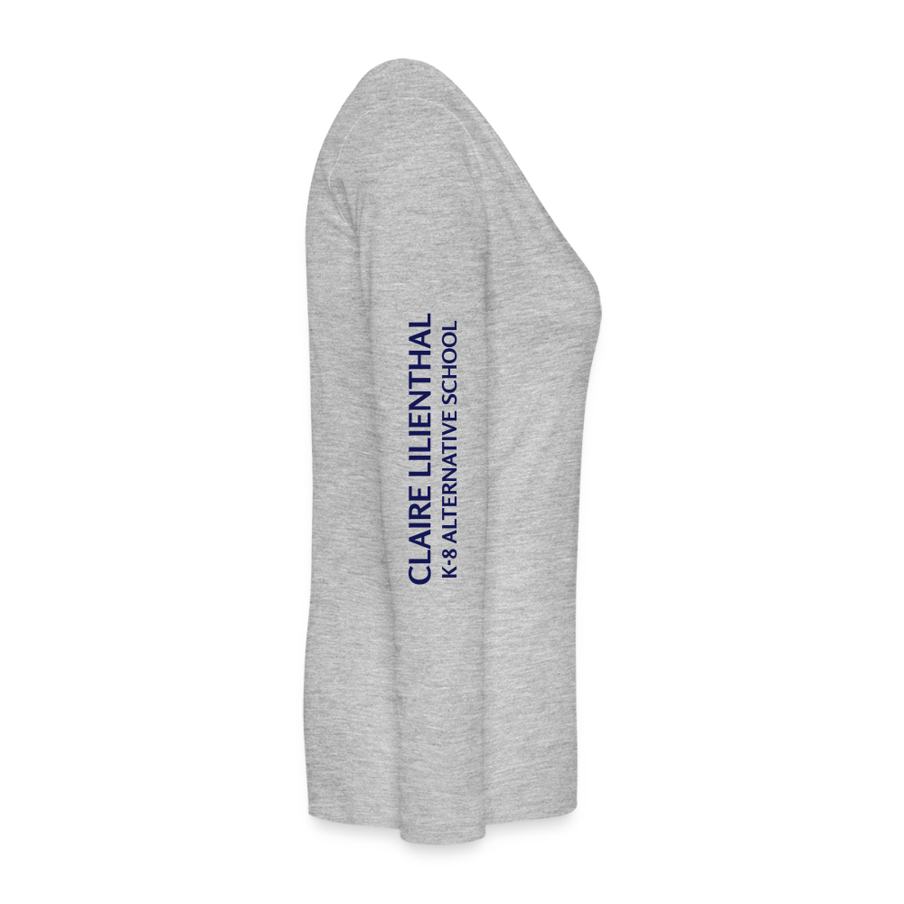 Womens Long-sleeve shirt - CL Gray - heather gray