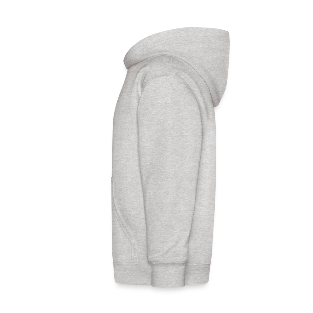 Kids Hooded Sweatshirt - Hangeul Gray - heather gray
