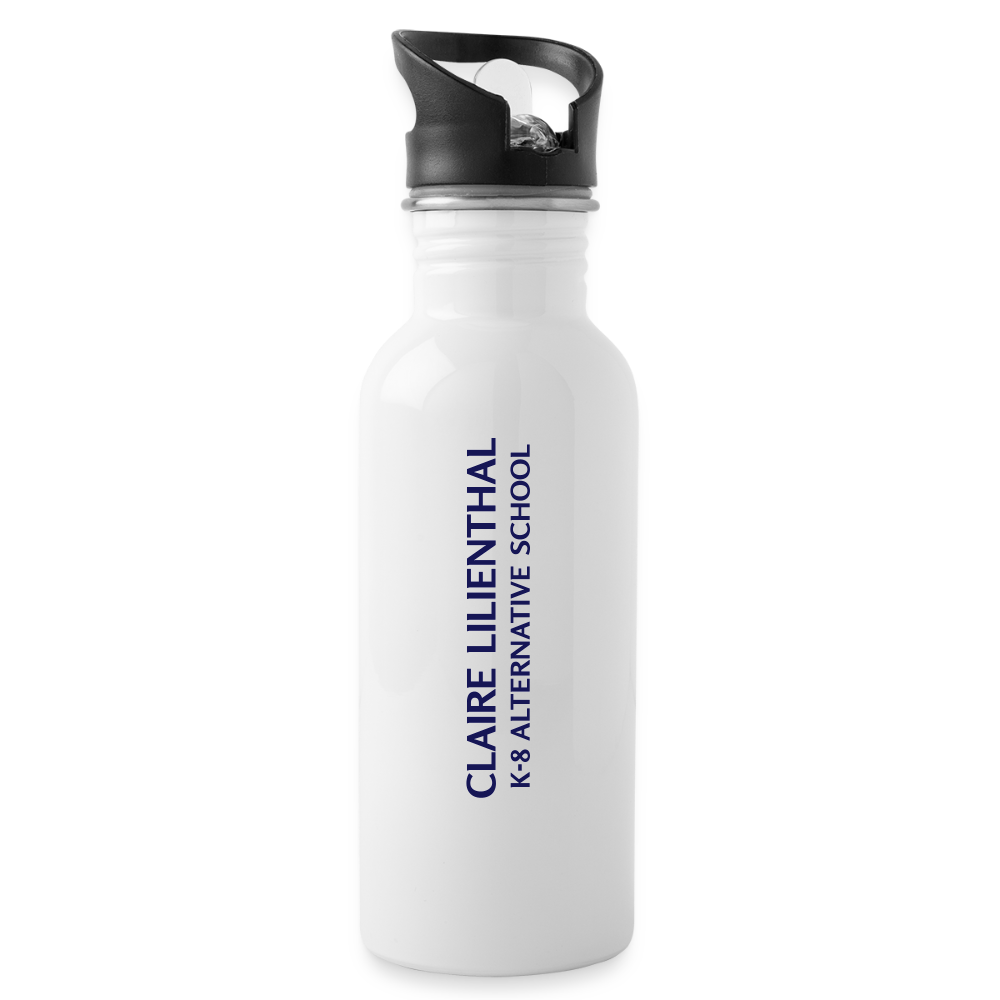 Water Bottle - CL White 💙 Heart - white