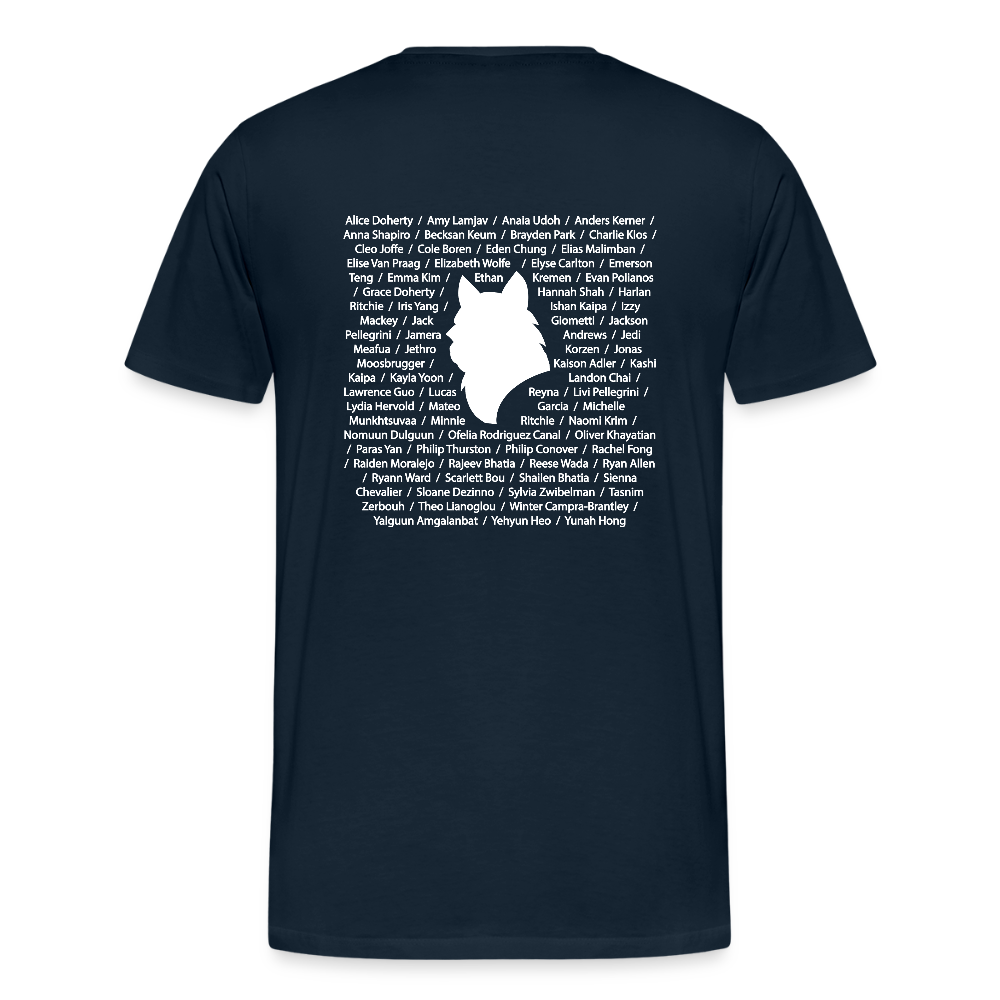 Adult T-shirt - Class of 2026 - Personalized - deep navy