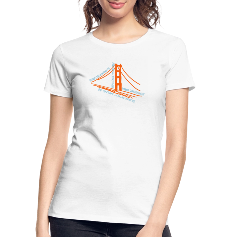 Womens Organic T-Shirt - VALUES White
