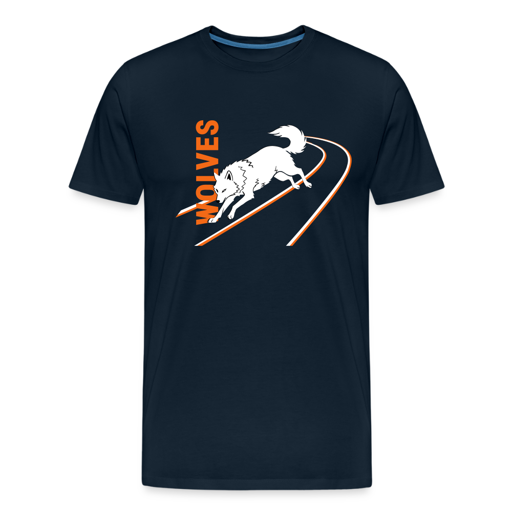 Adult Organic T-Shirt - RUN Navy - deep navy