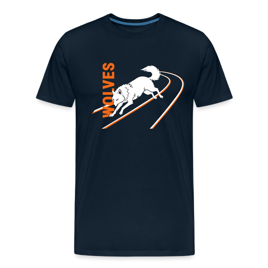 Adult Organic T-Shirt - RUN Navy - deep navy