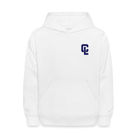 Kids Hooded Sweatshirt - CL White - white