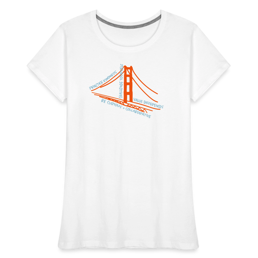 Womens Organic T-Shirt - VALUES White