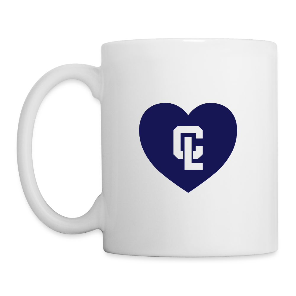 Mug - CL White 💙 Heart - white