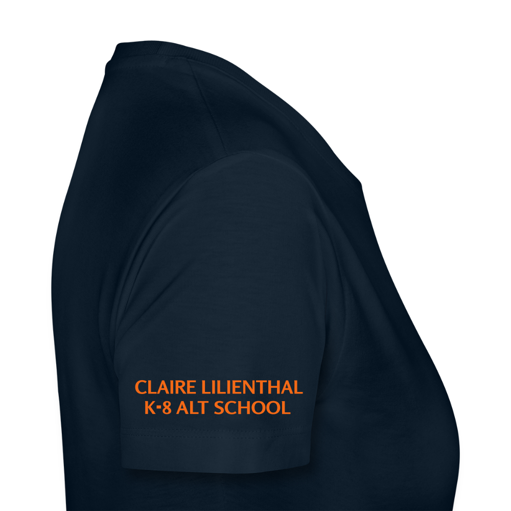 Womens Organic T-Shirt - VALUES Navy - deep navy