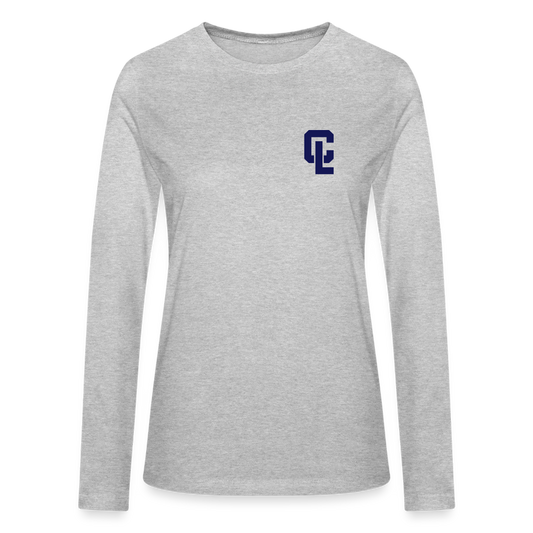 Womens Long-sleeve Shirt - CL Gray - heather gray