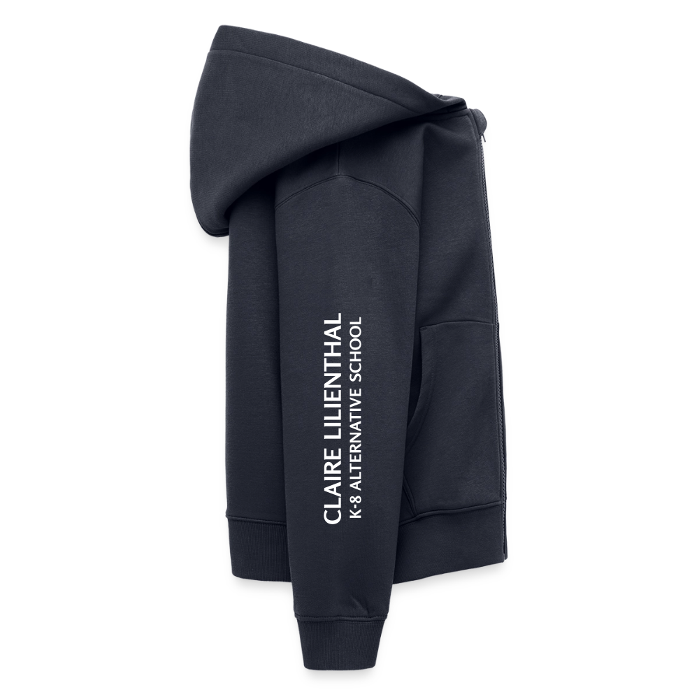 Kids Organic Full-zip hoodie - VALUES Navy - navy