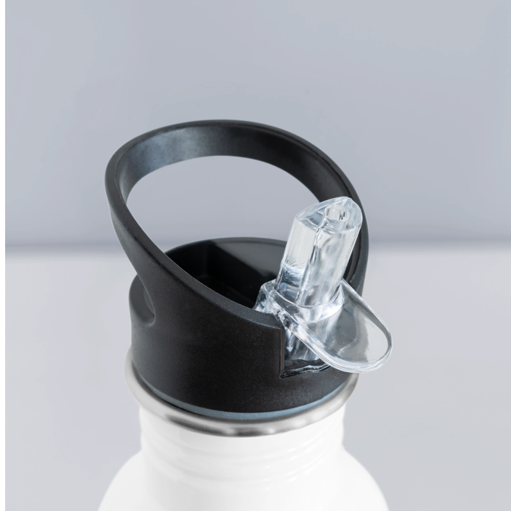 Water Bottle - CL White 💙 Heart - white