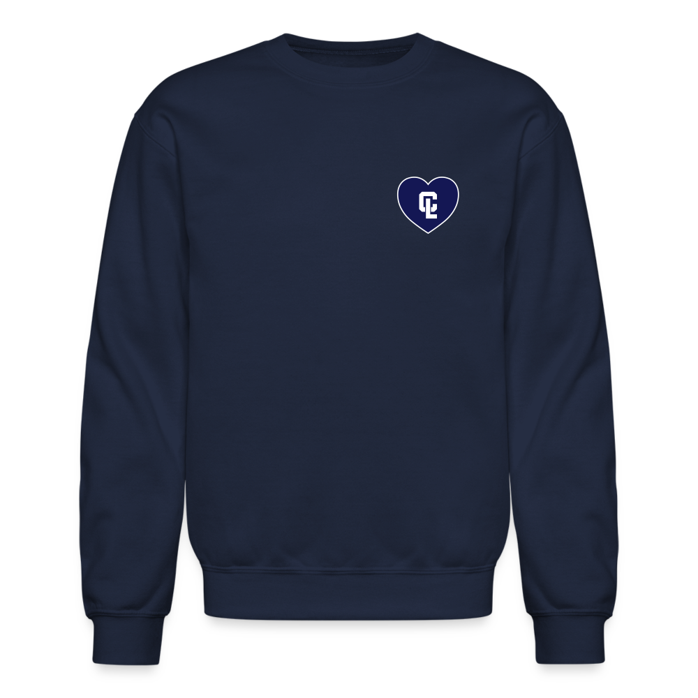 Adult Sweatshirt - CL Navy 💙 Heart - navy