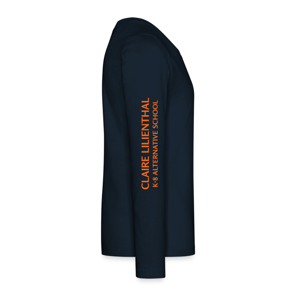 Kids Long-sleeve Shirt - VALUES Navy - deep navy