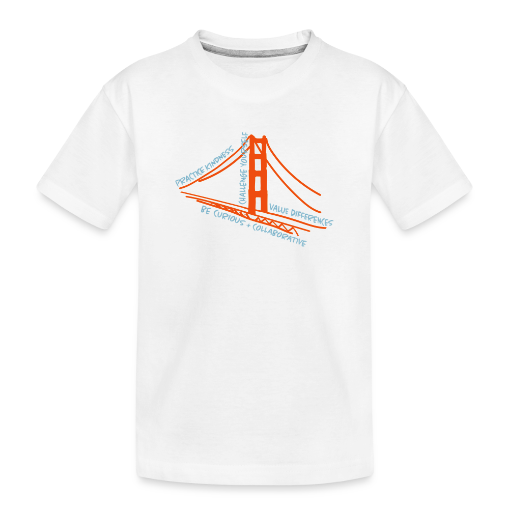 Kids Organic T-shirt - VALUES White