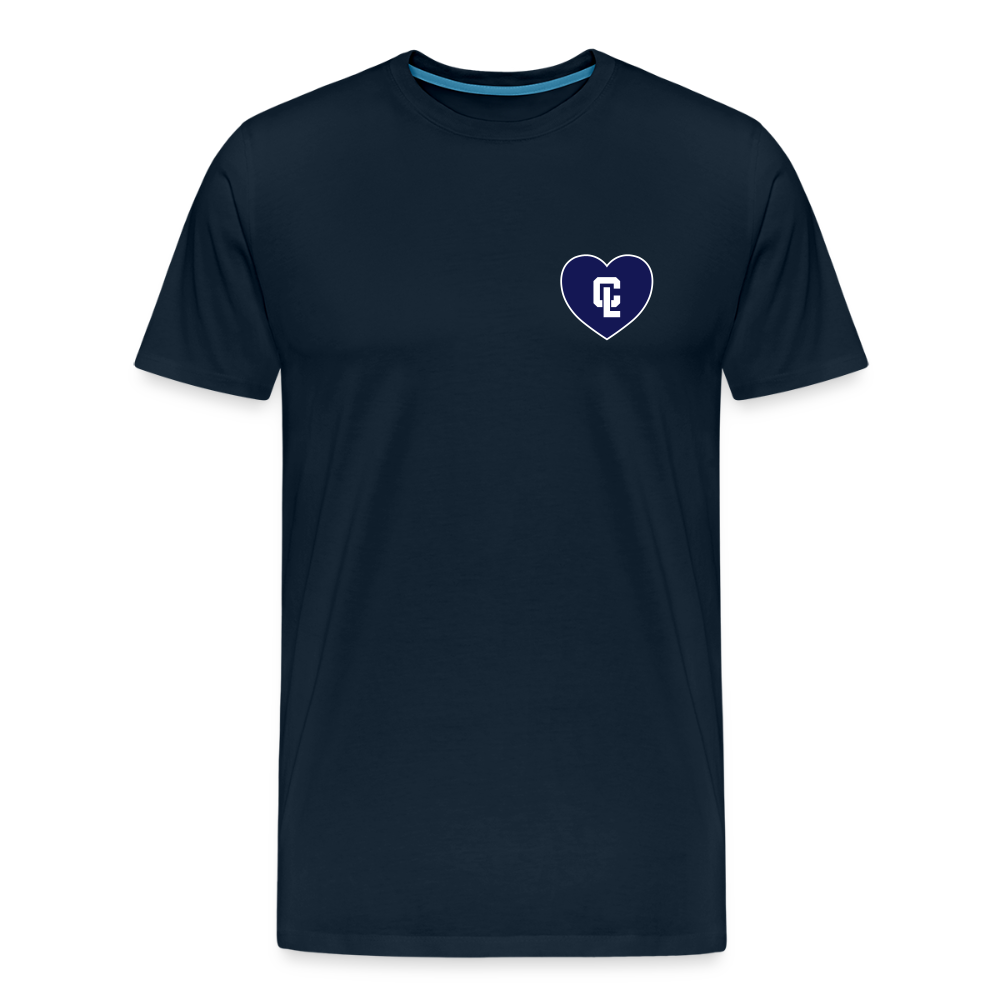 Mens T-shirt - CL Navy 💙 Heart - deep navy