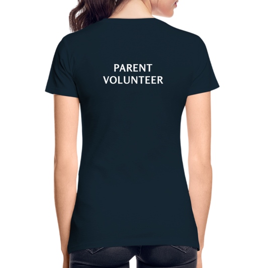 Womens Organic T-Shirt - CL Navy - Parent Volunteer - deep navy