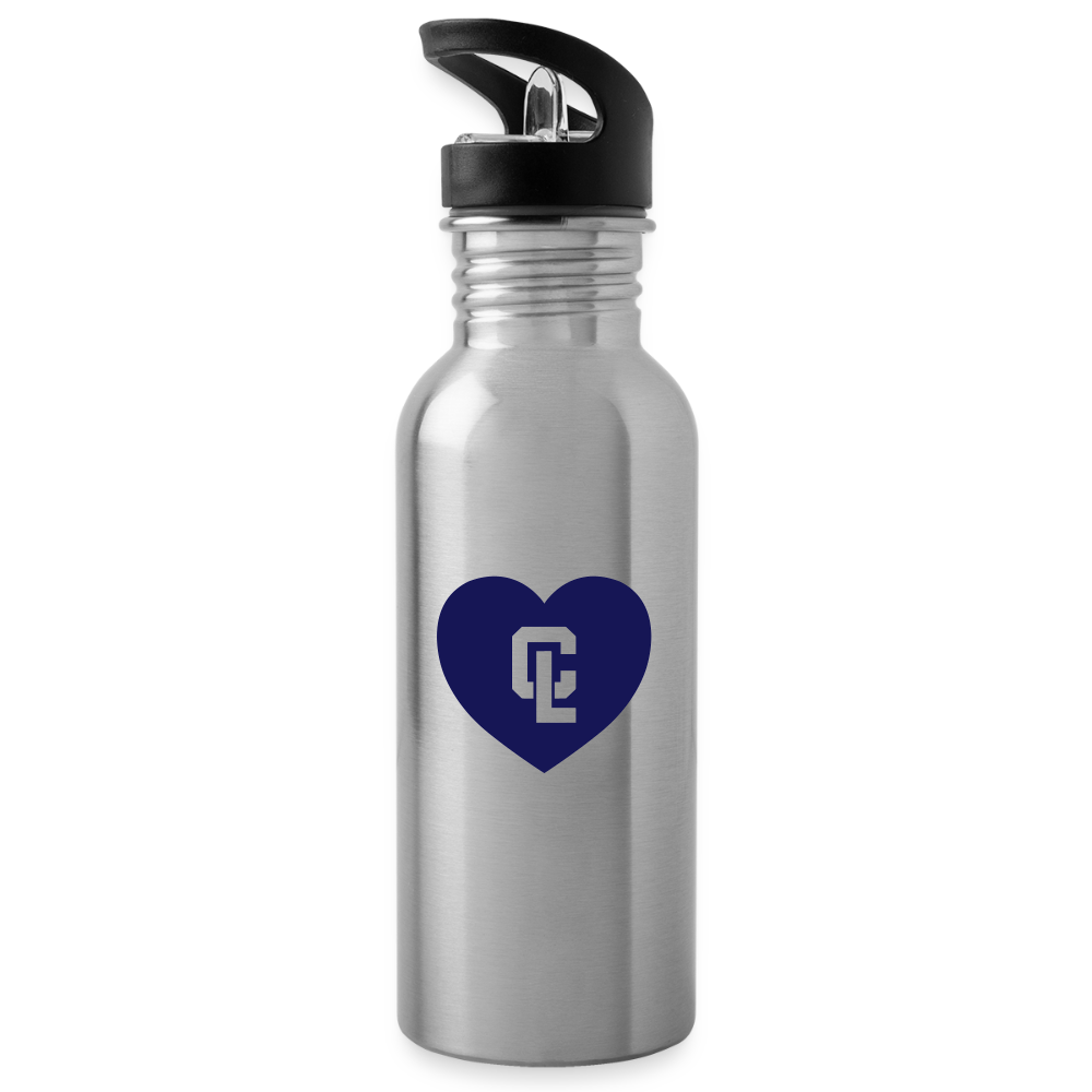 Water Bottle - CL Silver 💙 Heart - silver