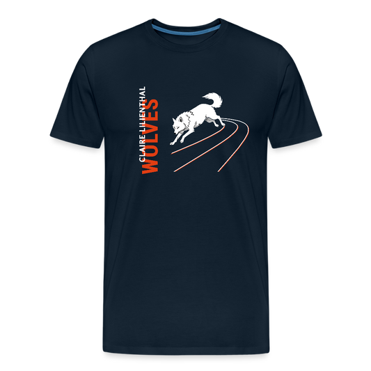 Adult Organic T-Shirt - RUN Navy - deep navy
