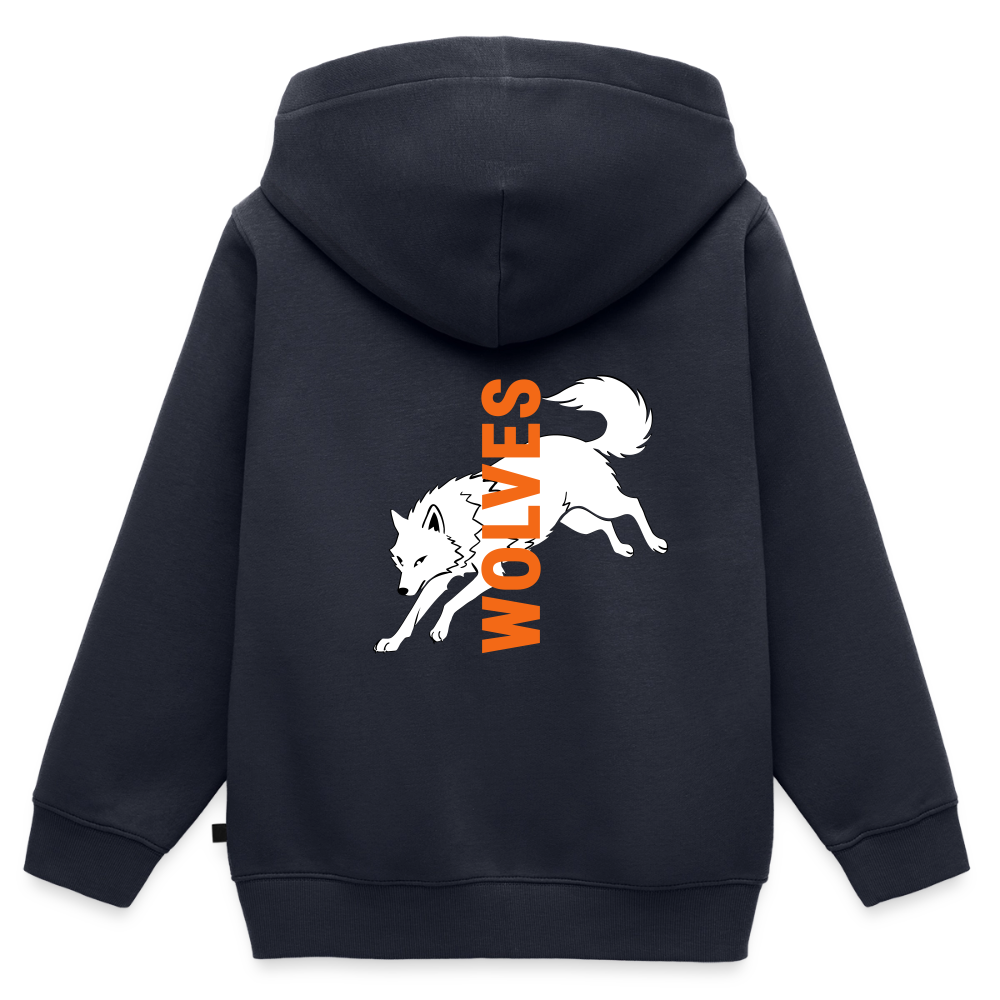Kids Organic Full-zip hoodie - RUN Navy - navy