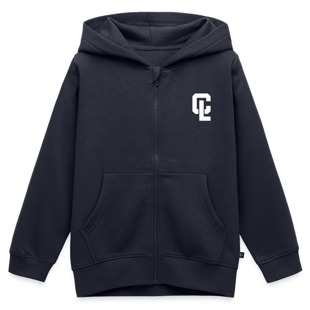 Kids Organic Full-zip hoodie - CL Navy - navy