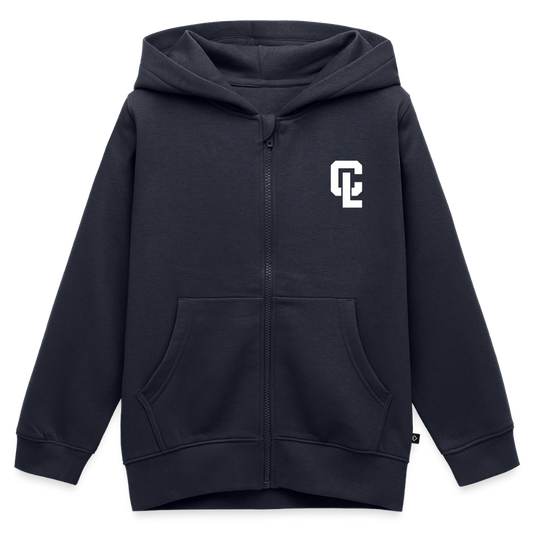 Kids Organic Full-zip hoodie - CL Navy - navy