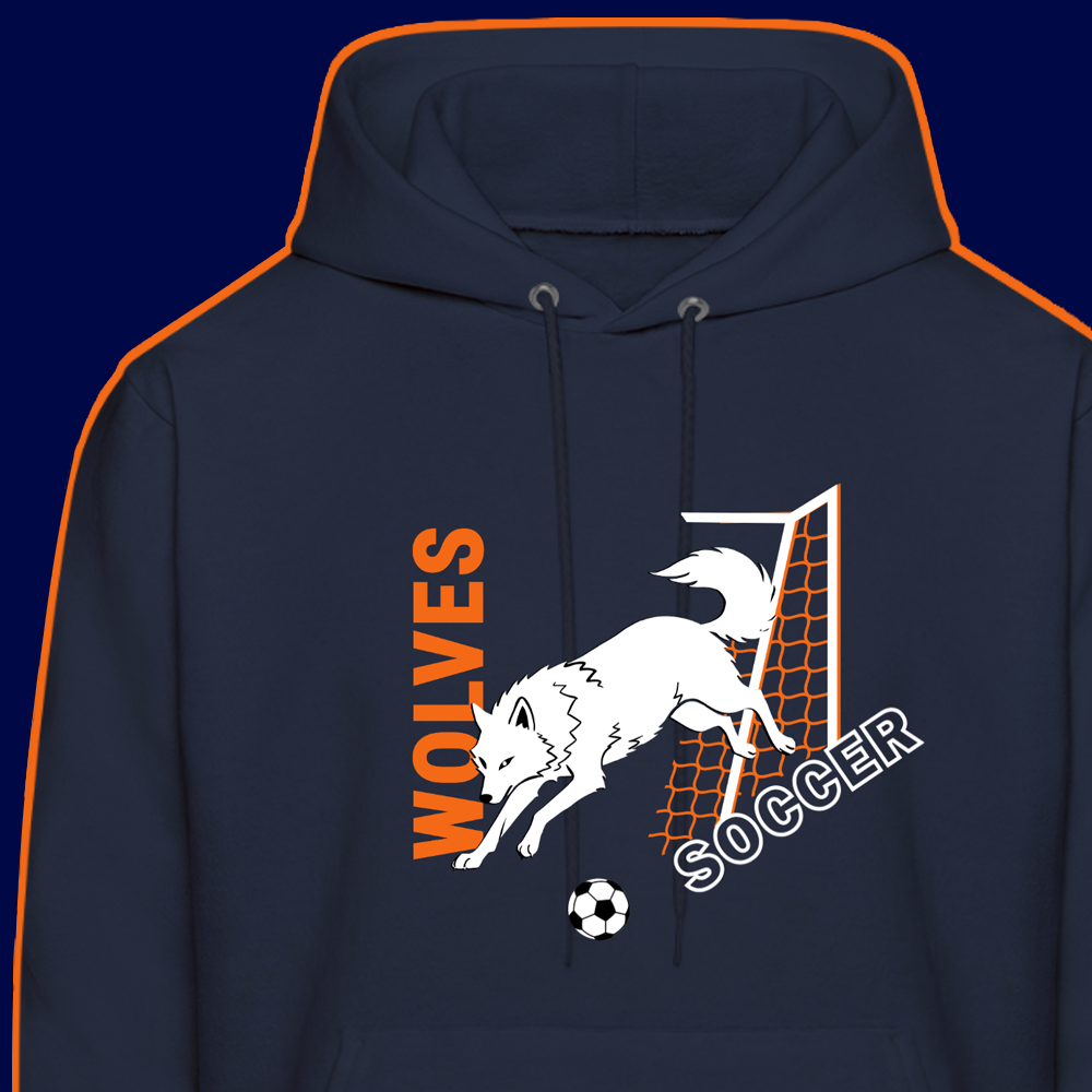 Adult Hooded Sweatshirt - Soccer - Personalized