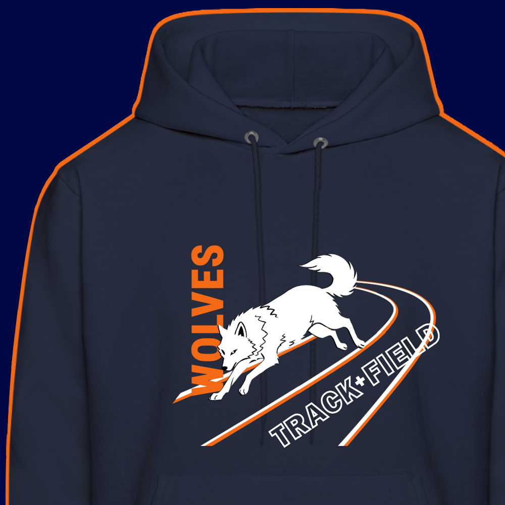 Adult Hooded Sweatshirt - Track - Personalized