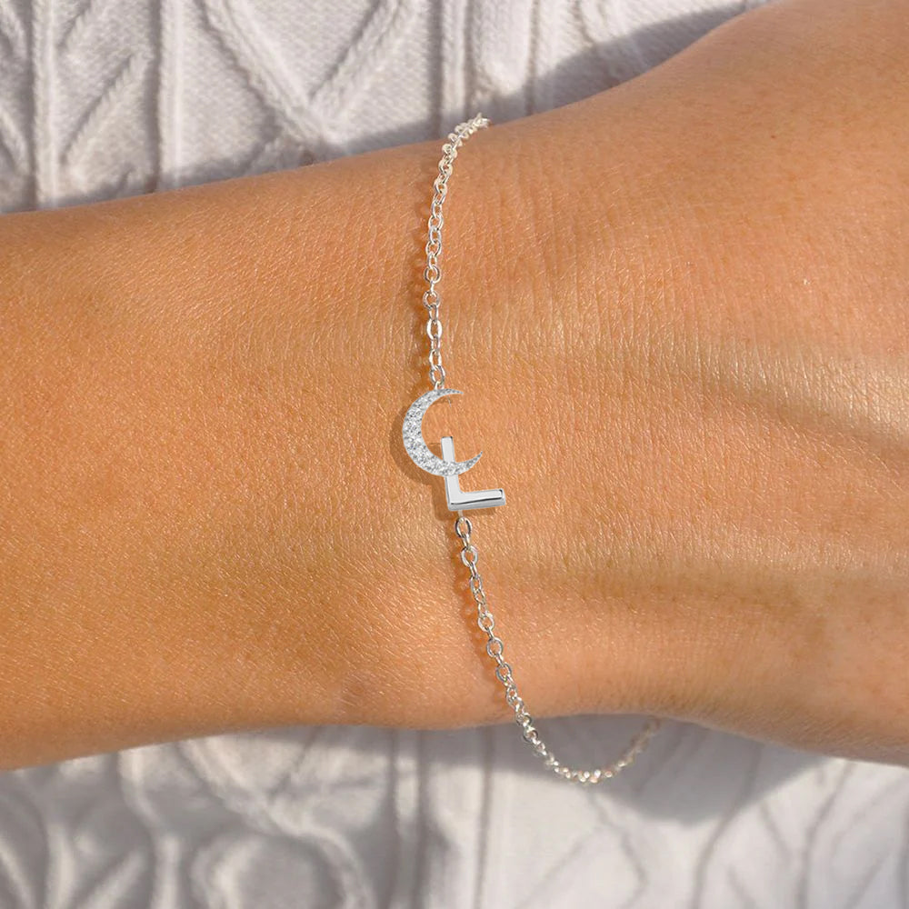 Interstellar Bracelet - ☾L White Gold